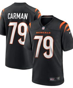 Jackson Carman Cincinnati Bengals Nike Game Jersey - Black