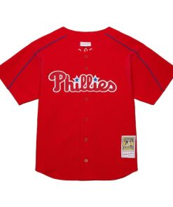 Alternative view of Ryan Howard Philadelphia Phillies  Cooperstown Collection Batting Practice Jersey?¨C Red
