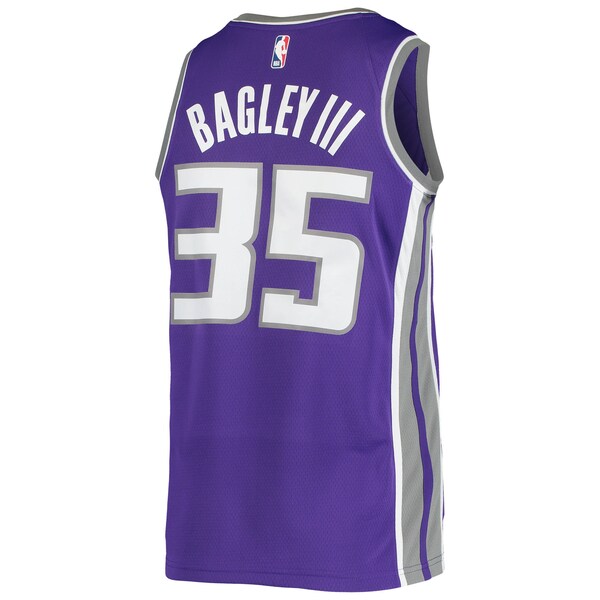 Marvin Bagley III Sacramento Kings Nike Swingman Team Player Jersey - Icon Edition - Purple - Image 3