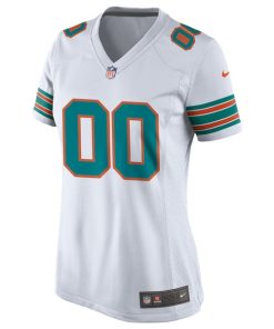 Alternative view of Miami Dolphins Nike Women's Alternate Custom Game Jersey - White