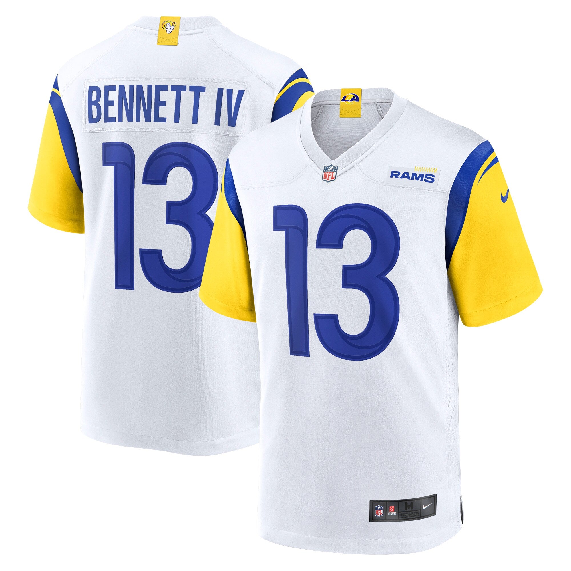 Stetson Bennett Los Angeles Rams Nike Team Game Jersey - Royal/White - Image 5