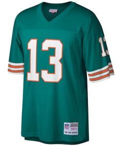 Alternative view of Dan Marino Miami Dolphins Legacy Replica Jersey - Aqua