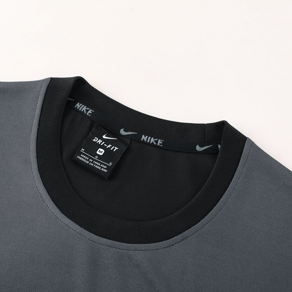 Nike Short Sleeve Training Jersey Set-ND03- Black/Grey - Image 5