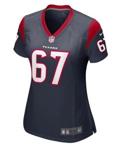 Alternative view of Nick Broeker Houston Texans Nike Women's Team Game Jersey -  Navy