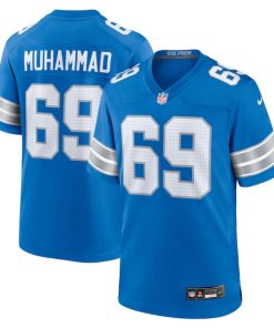 Al-Quadin Muhammad Detroit Lions Nike Team Game Jersey -  Blue