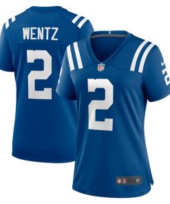 Alternative view of Carson Wentz Indianapolis Colts Nike Women's Game Jersey - Royal/White