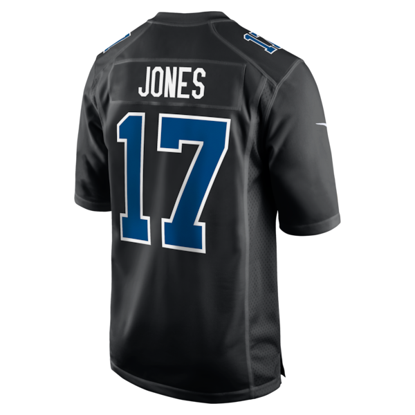 Daniel Jones Indianapolis Colts Nike Fashion Game Jersey - Carbon Black/White - Image 4