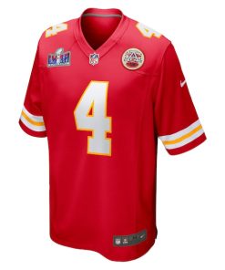 Alternative view of Rashee Rice Kansas City Chiefs Nike Super Bowl LVIII Game Jersey - Red