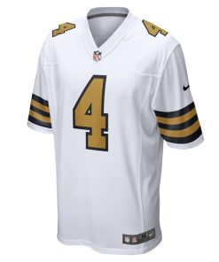 Alternative view of Derek Carr New Orleans Saints Nike Alternate Game Jersey -  White