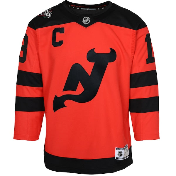 Nico Hischier New Jersey Devils Youth 2024 NHL Stadium Series Premier Player Jersey?ยจC Red - Image 2
