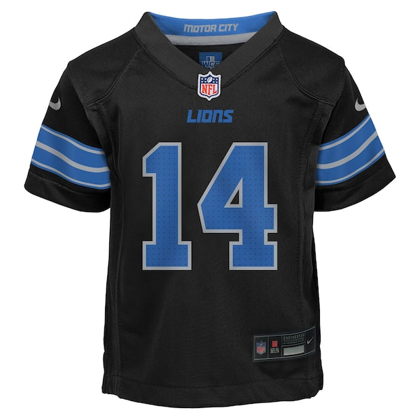 Amon-Ra St. Brown Detroit Lions Nike Preschool Alternate Player Game Jersey - Black - Image 2