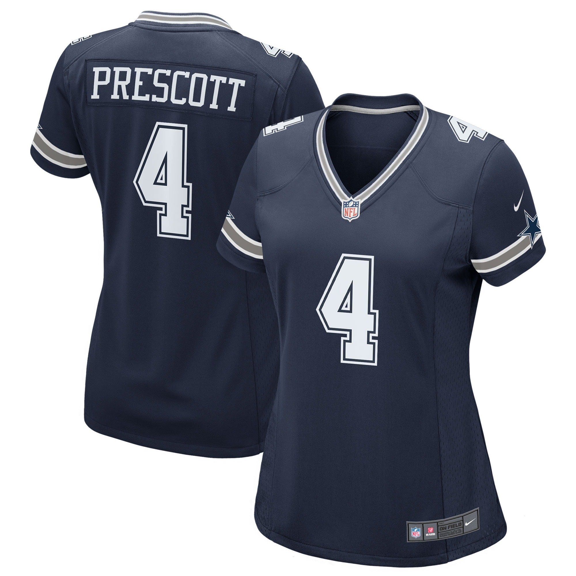 Dak Prescott Dallas Cowboys Nike Women's Alternate Game Jersey - White/Navy - Image 6