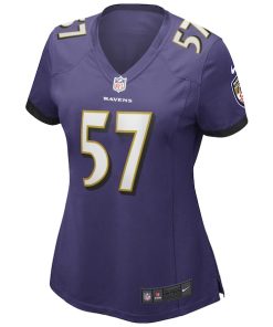 Alternative view of Bart Scott Baltimore Ravens Nike Women's Game Retired Player Jersey - Purple