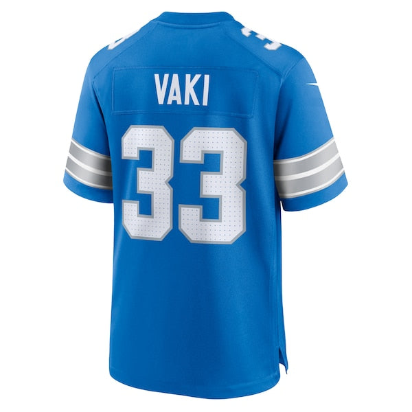 Sione Vaki Detroit Lions Nike Team Game Jersey - Blue - Image 4