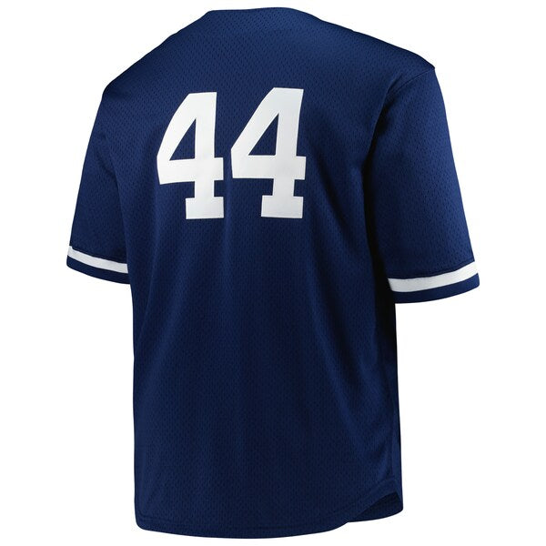 Reggie Jackson New York Yankees Big & Tall Cooperstown Collection Mesh Batting Practice Jersey - Navy - Image 3