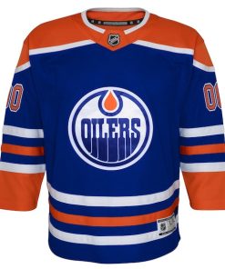 Alternative view of Edmonton Oilers Outerstuff Youth Home Replica Custom Jersey - Royal