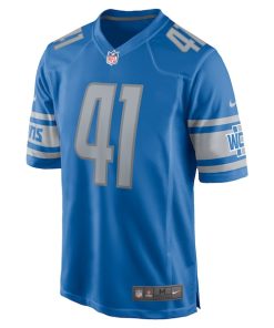 Alternative view of James Houston Detroit Lions Nike  Game Jersey -  Blue