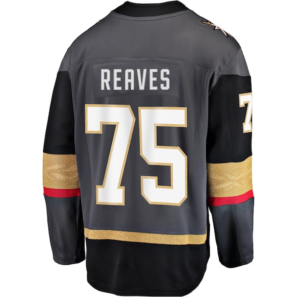 Ryan Reaves Vegas Golden Knights Home Breakaway Player Jersey - Black - Image 3