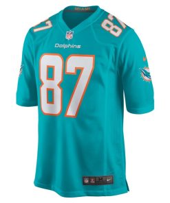 Alternative view of DaeSean Hamilton Miami Dolphins Nike Home Game Player Jersey - Aqua