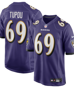 Josh Tupou Baltimore Ravens Nike Team Game Jersey -  Purple