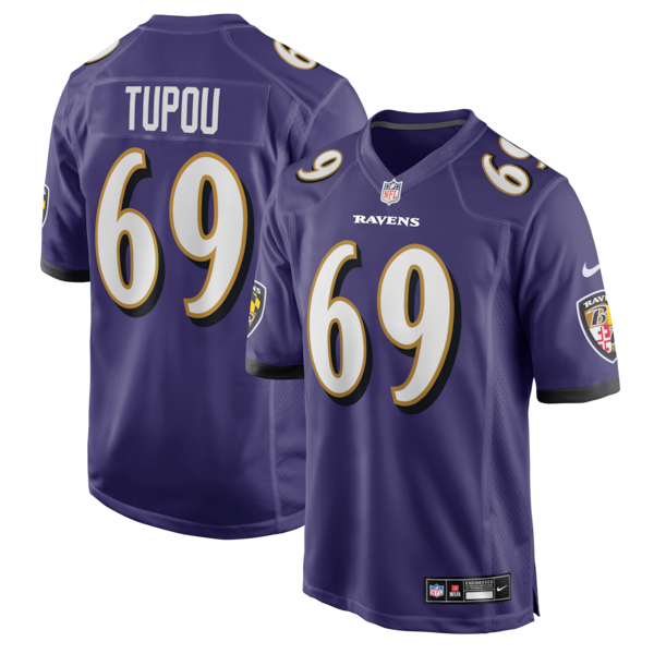 Josh Tupou Baltimore Ravens Nike Team Game Jersey - Purple