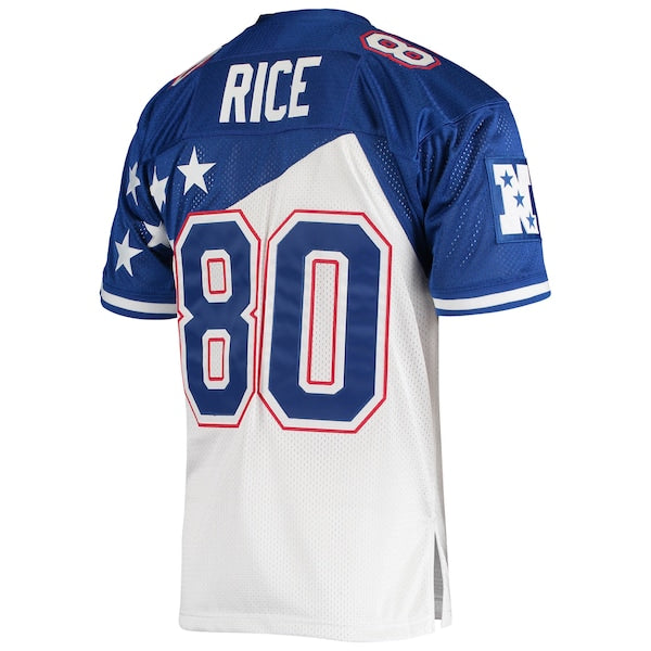 Jerry Rice NFC 1994 Pro Bowl Authentic Jersey - White/Blue - Image 3