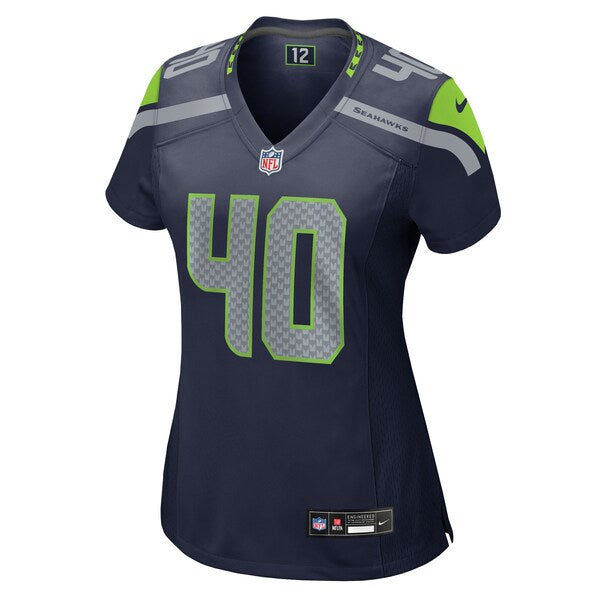 Robbie Ouzts Seattle Seahawks Nike Women's Team Game Jersey - College Navy - Image 2