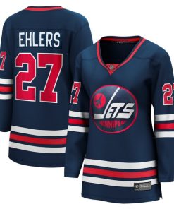 Nikolaj Ehlers Winnipeg Jets  Women's  Premier Breakaway Player Jersey - Navy