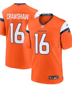 Jeremy Crawshaw Denver Broncos Nike Team Game Jersey -  Orange