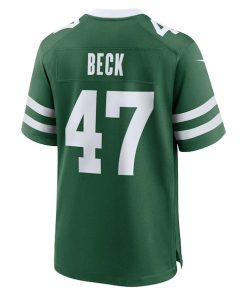 Alternative view of Andrew Beck New York Jets Nike Team Game Jersey - Legacy Green