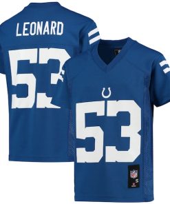 Shaquille Leonard Indianapolis Colts Youth Replica Player Jersey - Royal