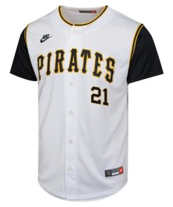 Alternative view of Roberto Clemente Pittsburgh Pirates Nike Youth Cooperstown Collection Limited Player Jersey - White