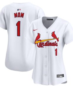 St. Louis Cardinals Nike Women's #1 Mom Home Limited Jersey - White