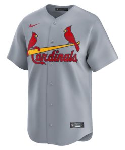 Alternative view of St. Louis Cardinals Nike Away Limited Jersey - Gray