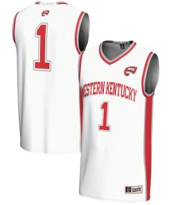 Alternative view of #1  Western Kentucky Hilltoppers GameDay Greats  Lightweight Basketball Jersey - White/Red/Black