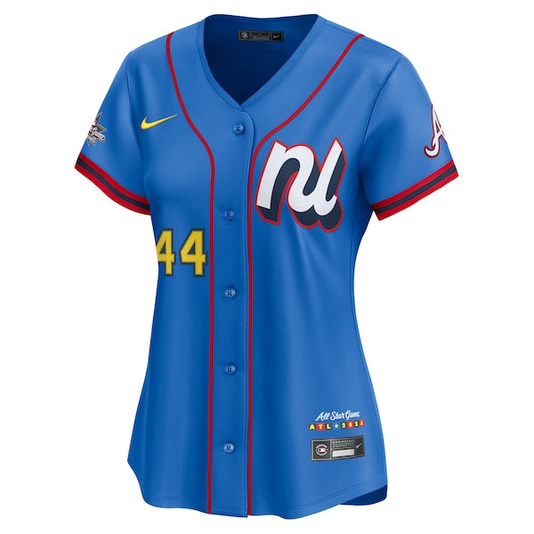 Hank Aaron National League Nike Women's 2025 All-Star Game Home Run Derby Jersey - Blue - Image 2