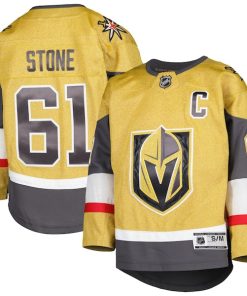 Mark Stone Vegas Golden Knights Youth Home Captain Patch Premier Player Jersey - Gold