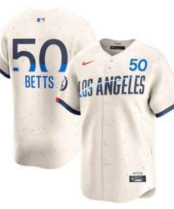 Mookie Betts Los Angeles Dodgers Nike City Connect Limited Player Jersey - Cream