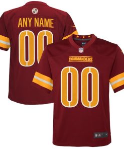 Washington Commanders Nike Youth Game Custom Player Jersey - Burgundy
