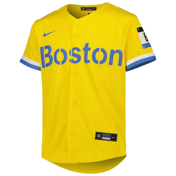 Trevor Story Boston Red Sox Nike Youth City Connect Replica Player Jersey - Gold - Image 2