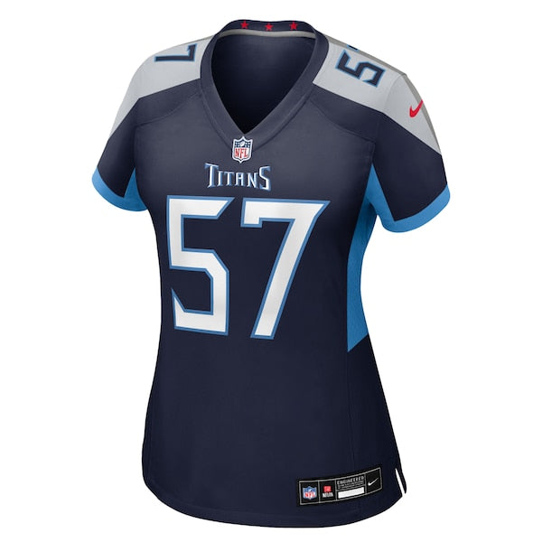 Curtis Jacobs Tennessee Titans Nike Women's Team Game Jersey - Navy - Image 3