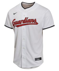 Alternative view of Jose Ramirez Cleveland Guardians Nike Youth Home Game Player Jersey - White