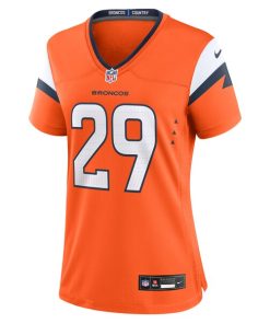 Alternative view of Ja'Quan McMillian Denver Broncos Nike Women's Team Game Jersey -  Orange