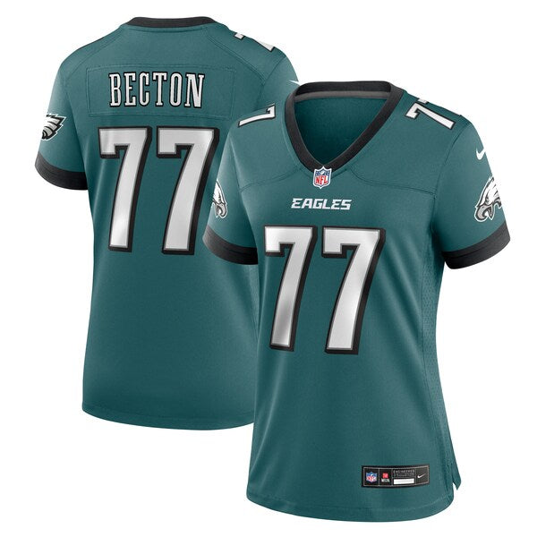Mekhi Becton Philadelphia Eagles Nike Women's Team Game Jersey - Midnight Green - Image 7