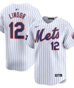 Francisco Lindor New York Mets Nike 2024 MLB World Tour London Series Home Limited Player Jersey - White