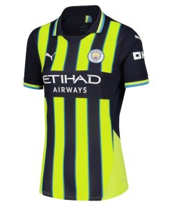Alternative view of Manchester City Puma Women's 2024/25 Away Replica Jersey - Navy
