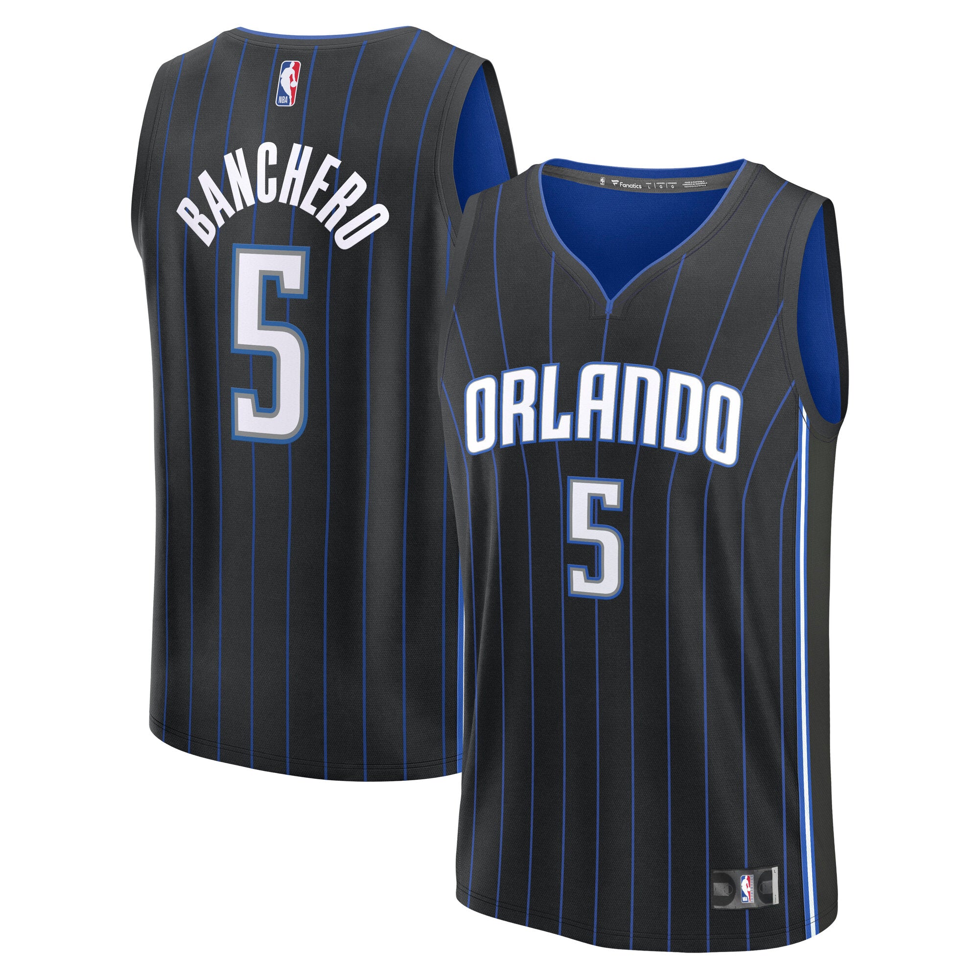 Paolo Banchero Orlando Magic Youth Fast Break Replica Player Jersey - Icon Edition - Blue/Black - Image 5