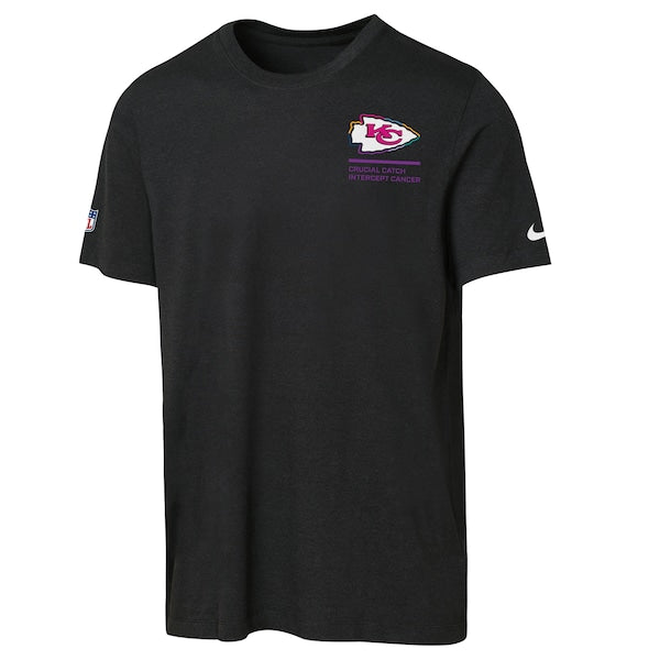 Kansas City Chiefs Nike Youth 2025 NFL Crucial Catch Tri-Blend Dri-FIT T-Shirt - Black - Image 2