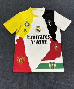 Alternative view of Cristiano Ronaldo All Club Football Logo Limited Edition Jersey