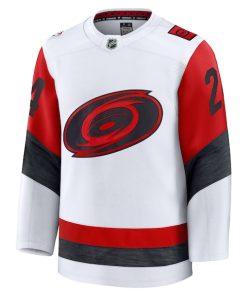 Alternative view of Seth Jarvis Carolina Hurricanes  Away Premium Jersey - White